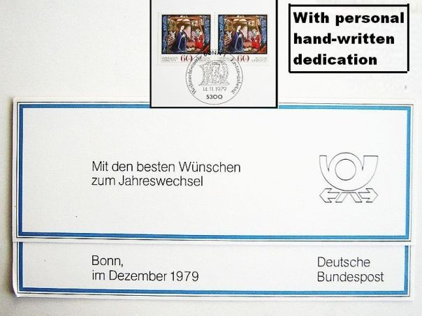 1979 Christmas card German Mail Ministry BRD - (5879)